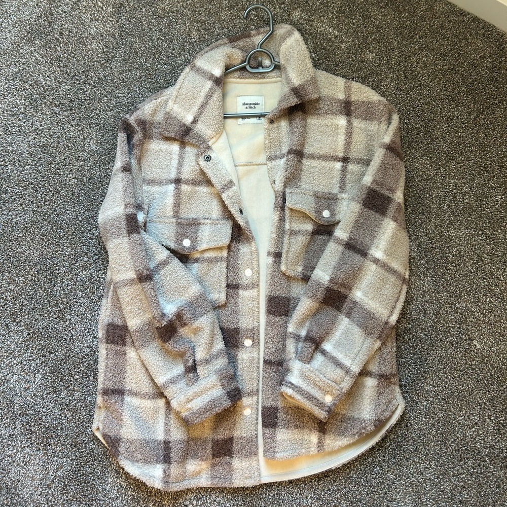 Abercrombie & Fitch Plaid Shirt Jacket